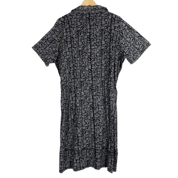 Nancy Lord Monogram Jersey knit Midi Dress Size XL - Picture 3 of 9